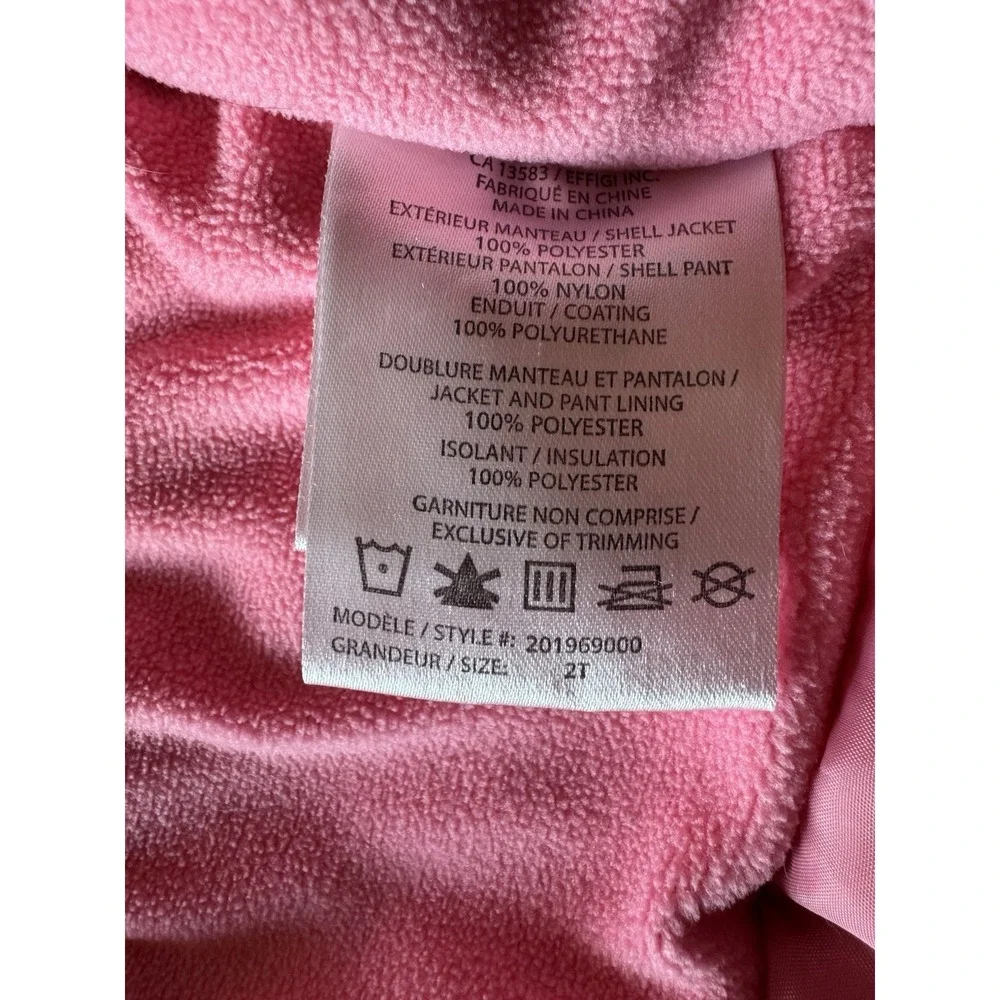 Gagou Tagou Girl's Whimsical‎ Hooded Toddler Winter Coat 2T Pink Purple Nature
